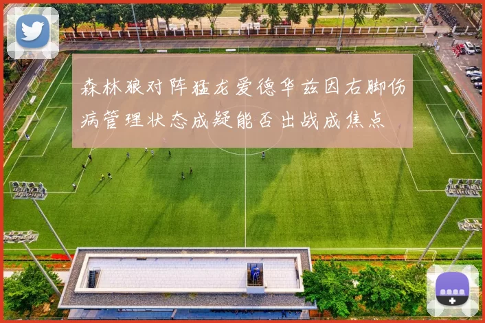 森林狼对阵猛龙爱德华兹因右脚伤病管理状态成疑能否出战成焦点