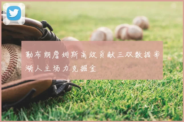 勒布朗詹姆斯高效贡献三双数据率湖人主场力克掘金