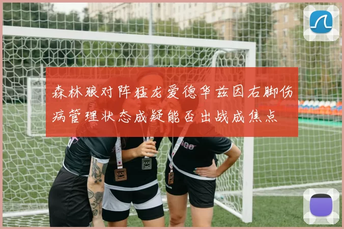 森林狼对阵猛龙爱德华兹因右脚伤病管理状态成疑能否出战成焦点