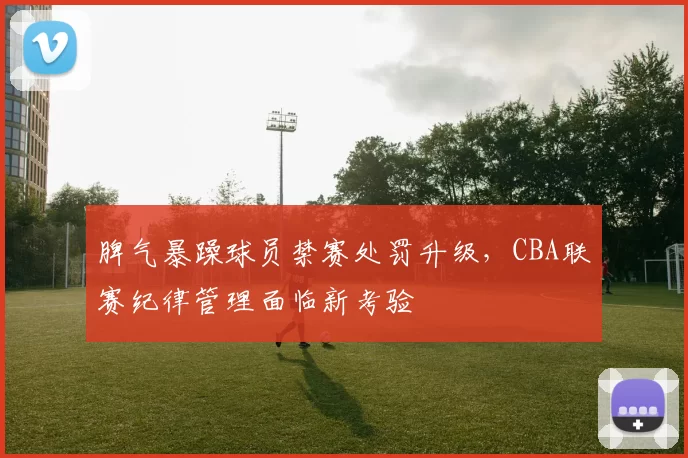 脾气暴躁球员禁赛处罚升级,CBA联赛纪律管理面临新考验