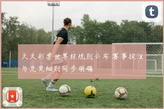 天天彩票世界杯规则公布 赛事投注与兑奖细则同步明确