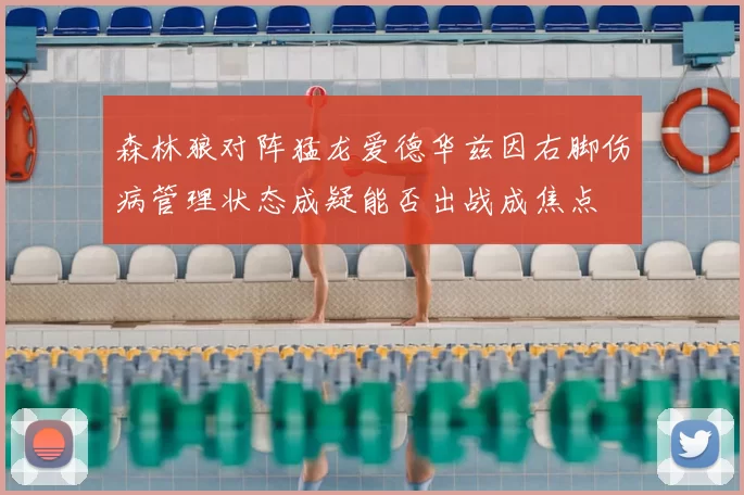 森林狼对阵猛龙爱德华兹因右脚伤病管理状态成疑能否出战成焦点